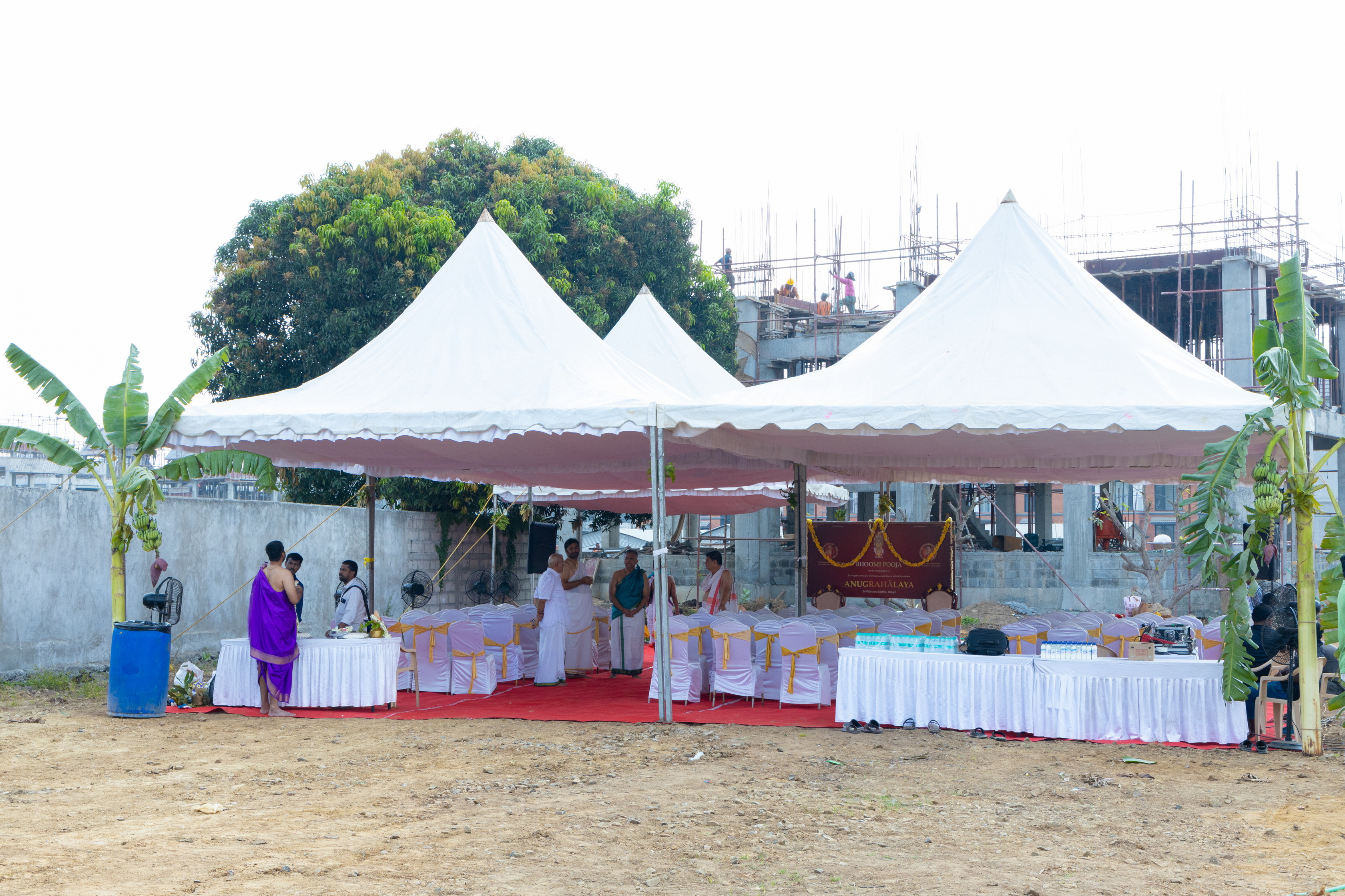 Anugrahālaya Bhoomi Pooja ceremony